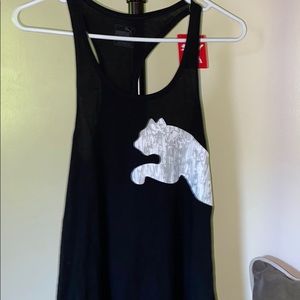 Black Puma Tank Top